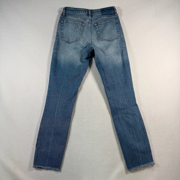 Abercrombie and Fitch Jeans Womens 26 Blue Simone High Rise Slim Straight - Picture 2 of 9